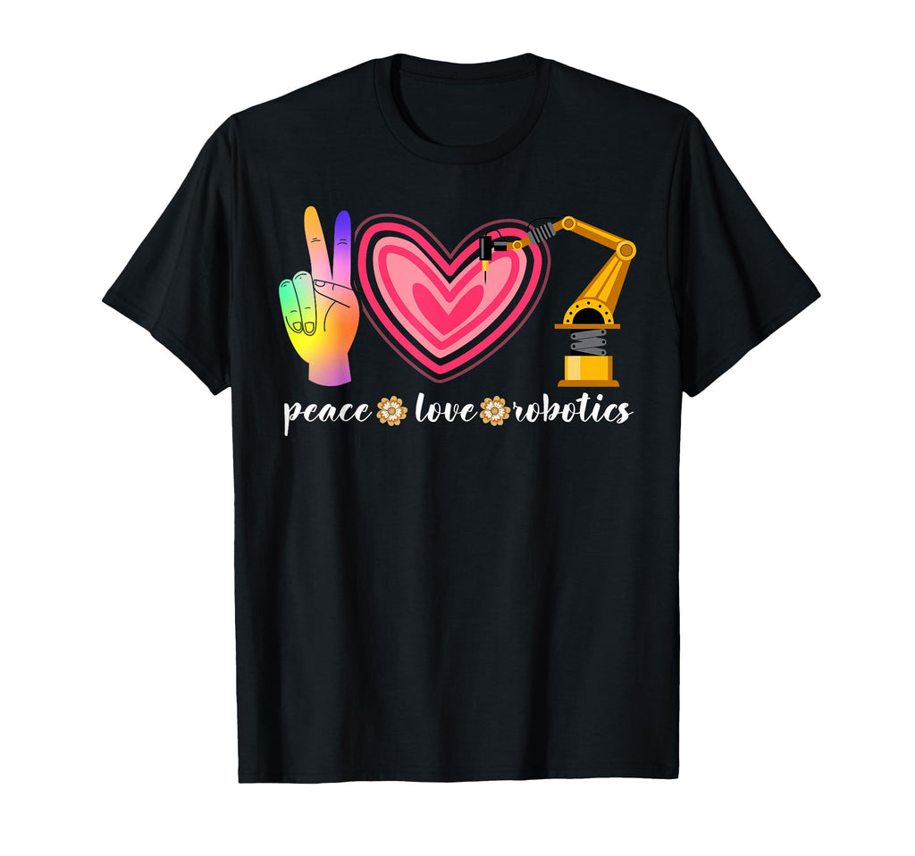 Robot Robotics Engineer Female Peace T-Shirt - Streetwear Style for Adults - T-Shirt, Sweatshirt, Hoodie