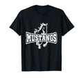 Mustangs Football School Sports Fan T-Shirt - Trendy Graphic for Adults - T-Shirt, Sweatshirt, Hoodie