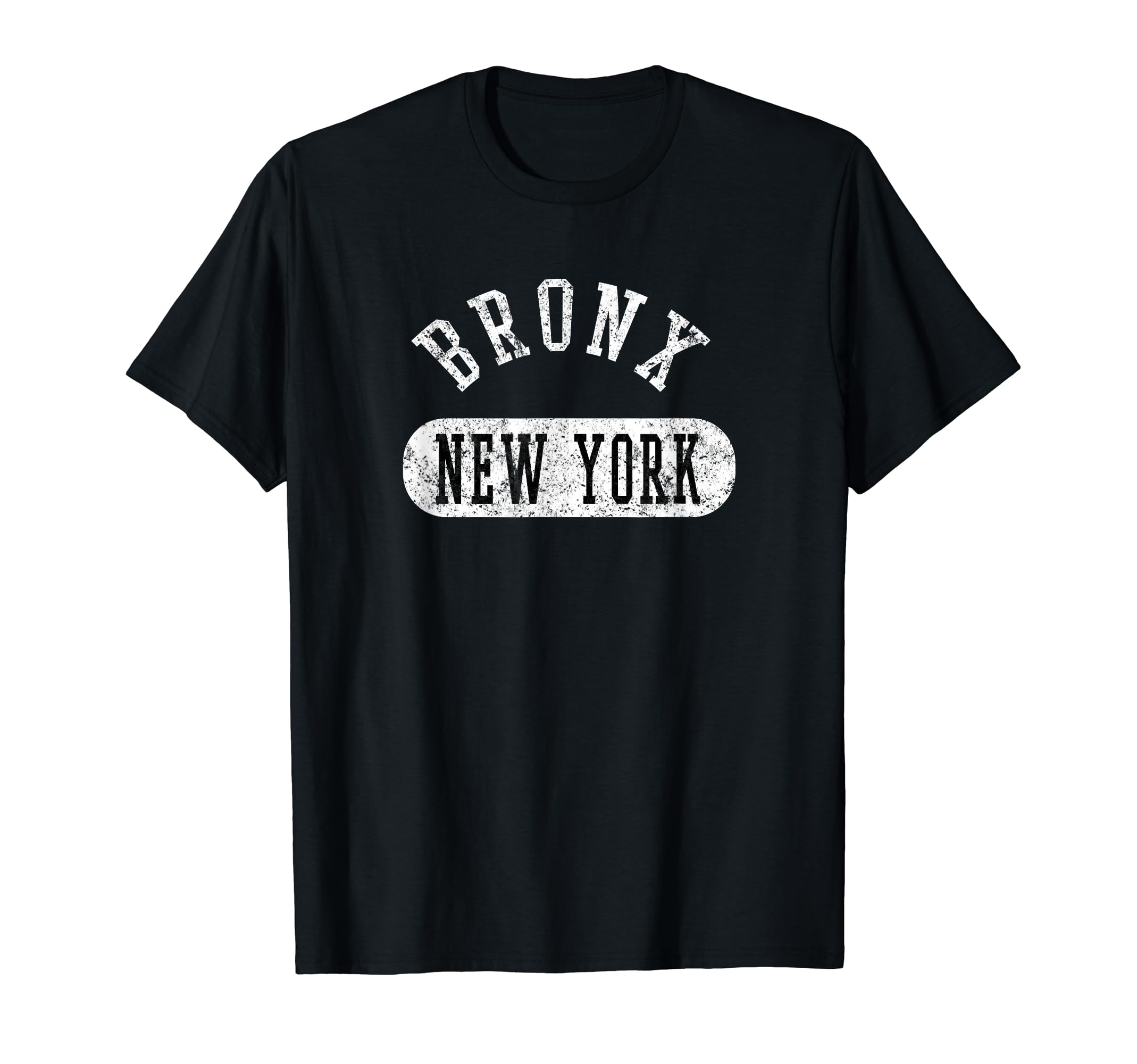 Bronx New York Distressed College T-Shirt - Fun Novelty Design for Adults - T-Shirt, Sweatshirt, Hoodie