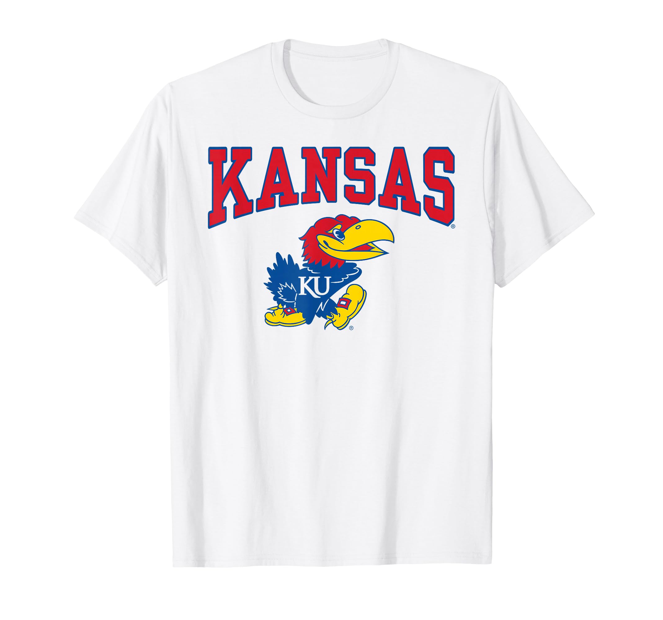 Kansas Jayhawks Mascot White Officially T-Shirt - Unique Graphic Unisex - T-Shirt, Sweatshirt, Hoodie