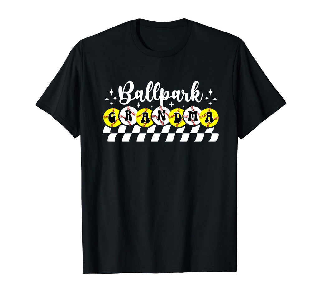 Ballpark Grandma Proud Softball Baseball T-Shirt - Minimalist Print Unisex - T-Shirt, Sweatshirt, Hoodie