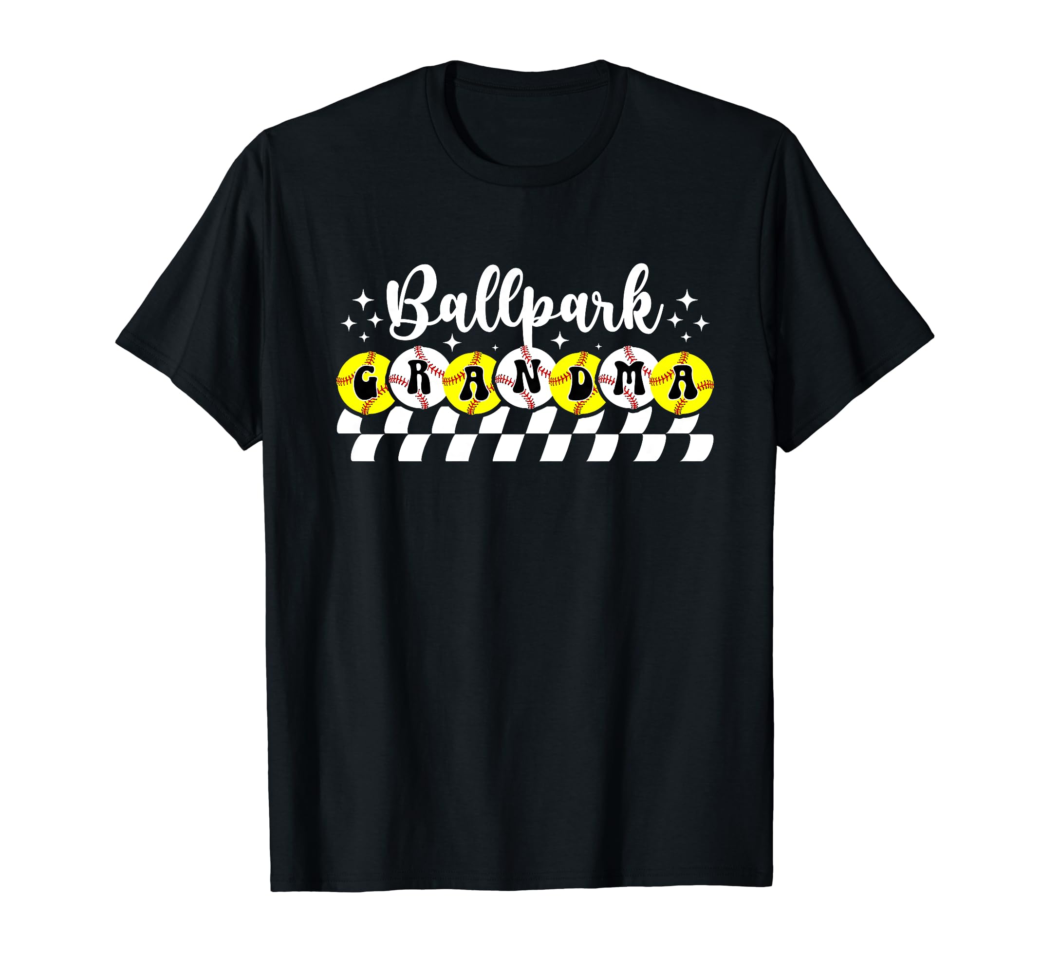 Ballpark Grandma Proud Softball Baseball T-Shirt - Minimalist Print Unisex - T-Shirt, Sweatshirt, Hoodie