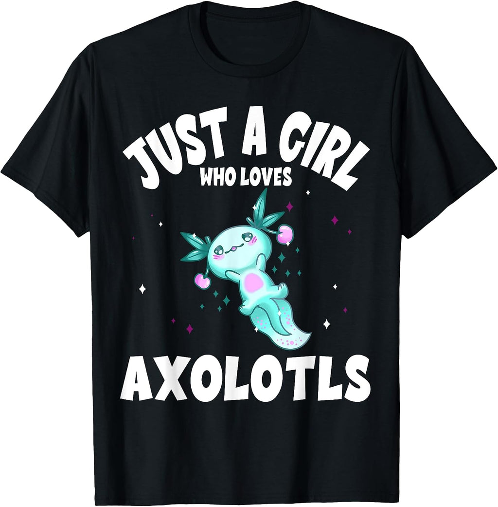 Cute Axolotl Kawaii Chibi Anime - Adult & Kids T-Shirts, Sweatshirts & Hoodies apparel design preview 1
