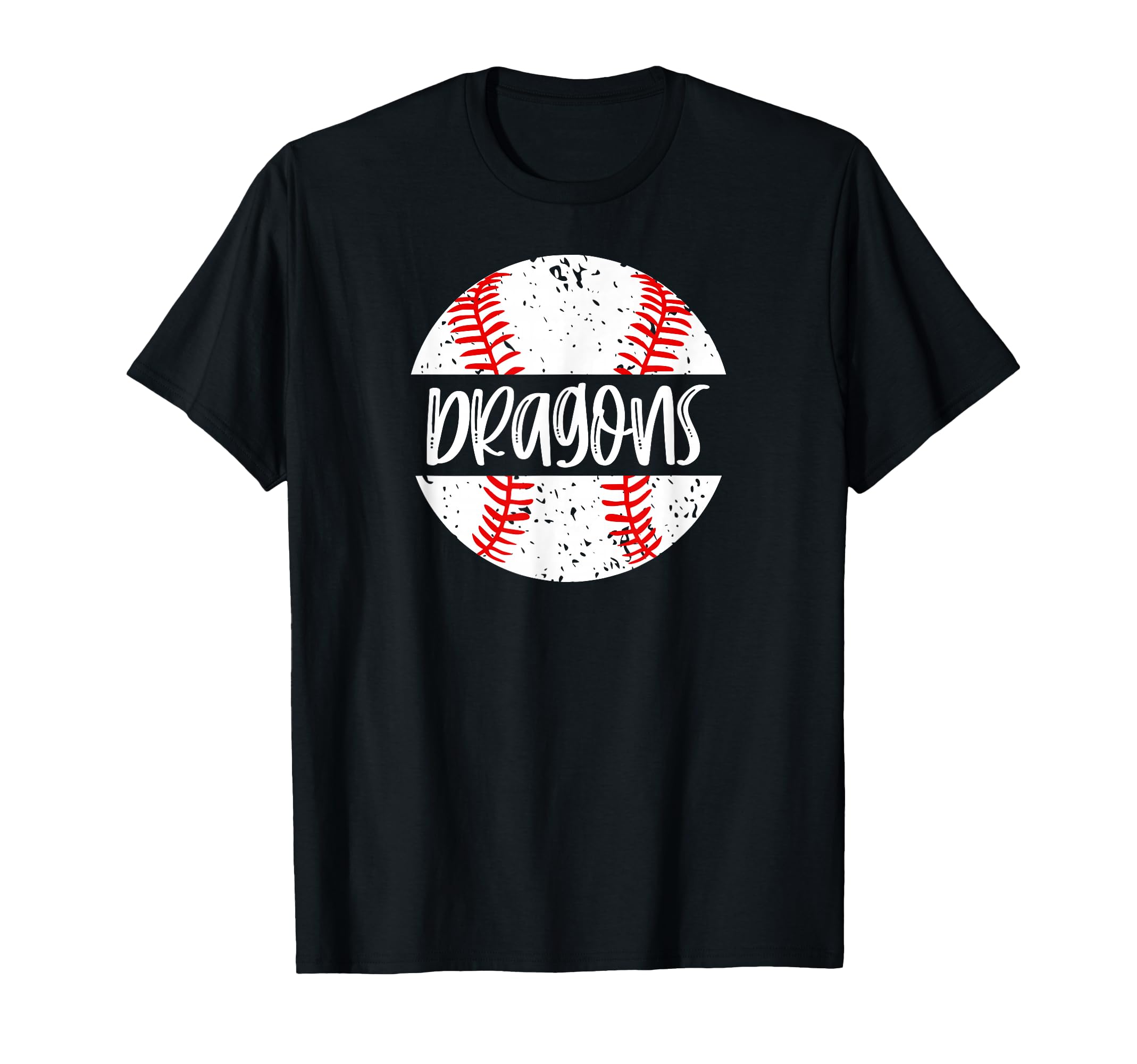 Dragons Baseball Team Mascot School T-Shirt - Custom Art Print Unisex - T-Shirt, Sweatshirt, Hoodie