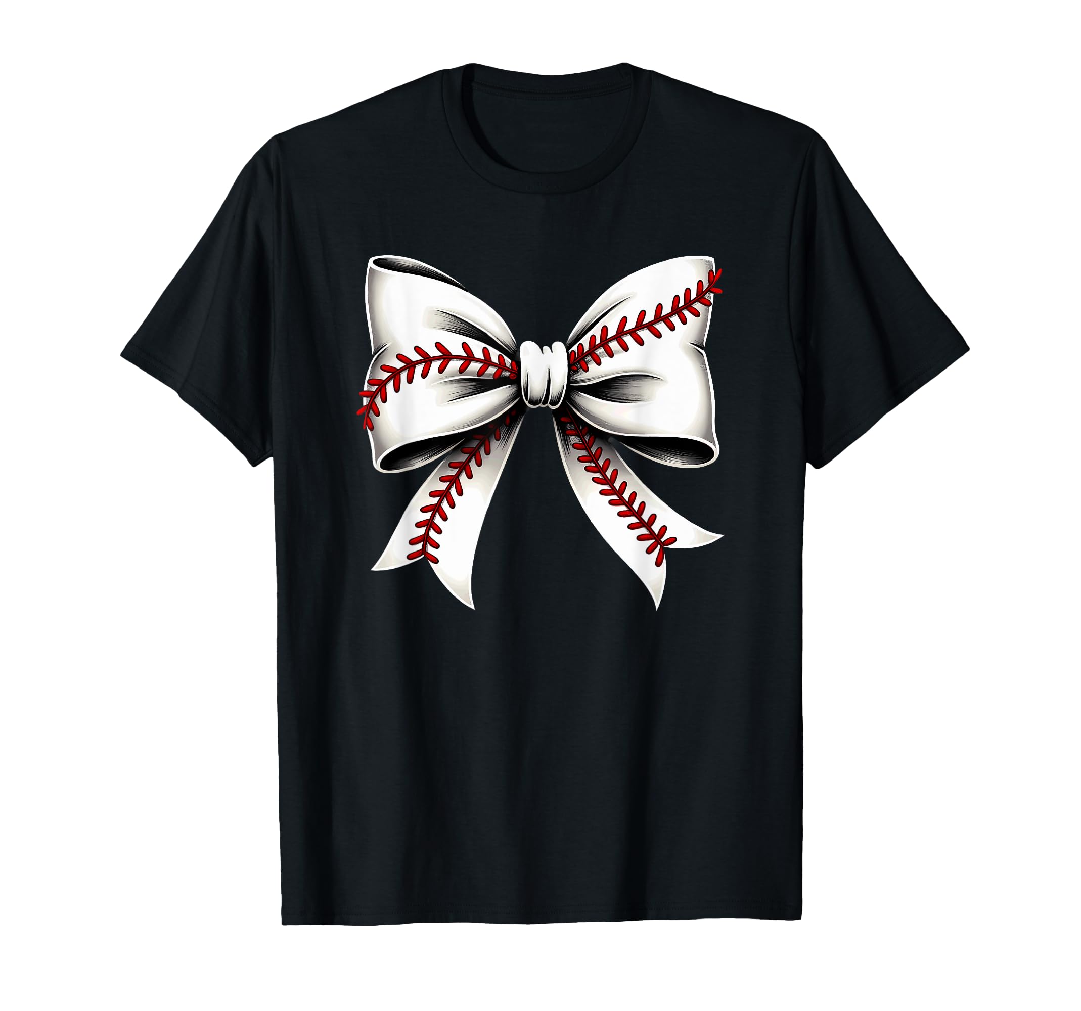 Baseball Coquette Bow Mommy T-Shirt - Minimalist Print Unisex - T-Shirt, Sweatshirt, Hoodie