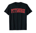 Pittsburgh Pa Varsity Red Text T-Shirt - Aesthetic Graphic for Adults - T-Shirt, Sweatshirt, Hoodie