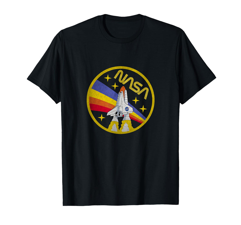 Nasa Space Shuttle Rainbow Worm Logo T-Shirt - Custom Art Print Men Women - T-Shirt, Sweatshirt, Hoodie