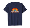 Atlanta Georgia Ga Rainbow 70S T-Shirt - Novelty Apparel Men Women - T-Shirt, Sweatshirt, Hoodie