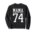 Number 74 Mama Biggest Fan Spirit Sweatshirt - Aesthetic Graphic Men Women - T-Shirt, Sweatshirt, Hoodie