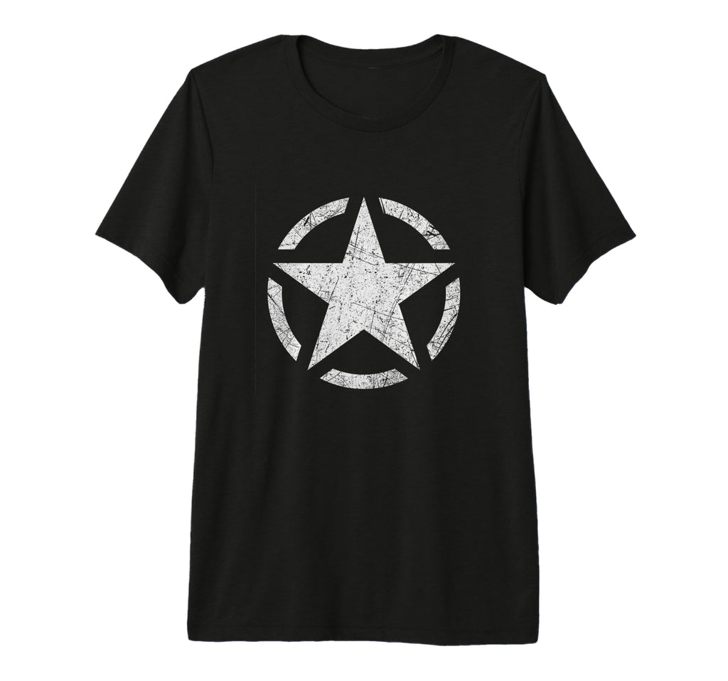 Distressed Wwii Us Army Star T-Shirt - Minimalist Print for Adults - T-Shirt, Sweatshirt, Hoodie