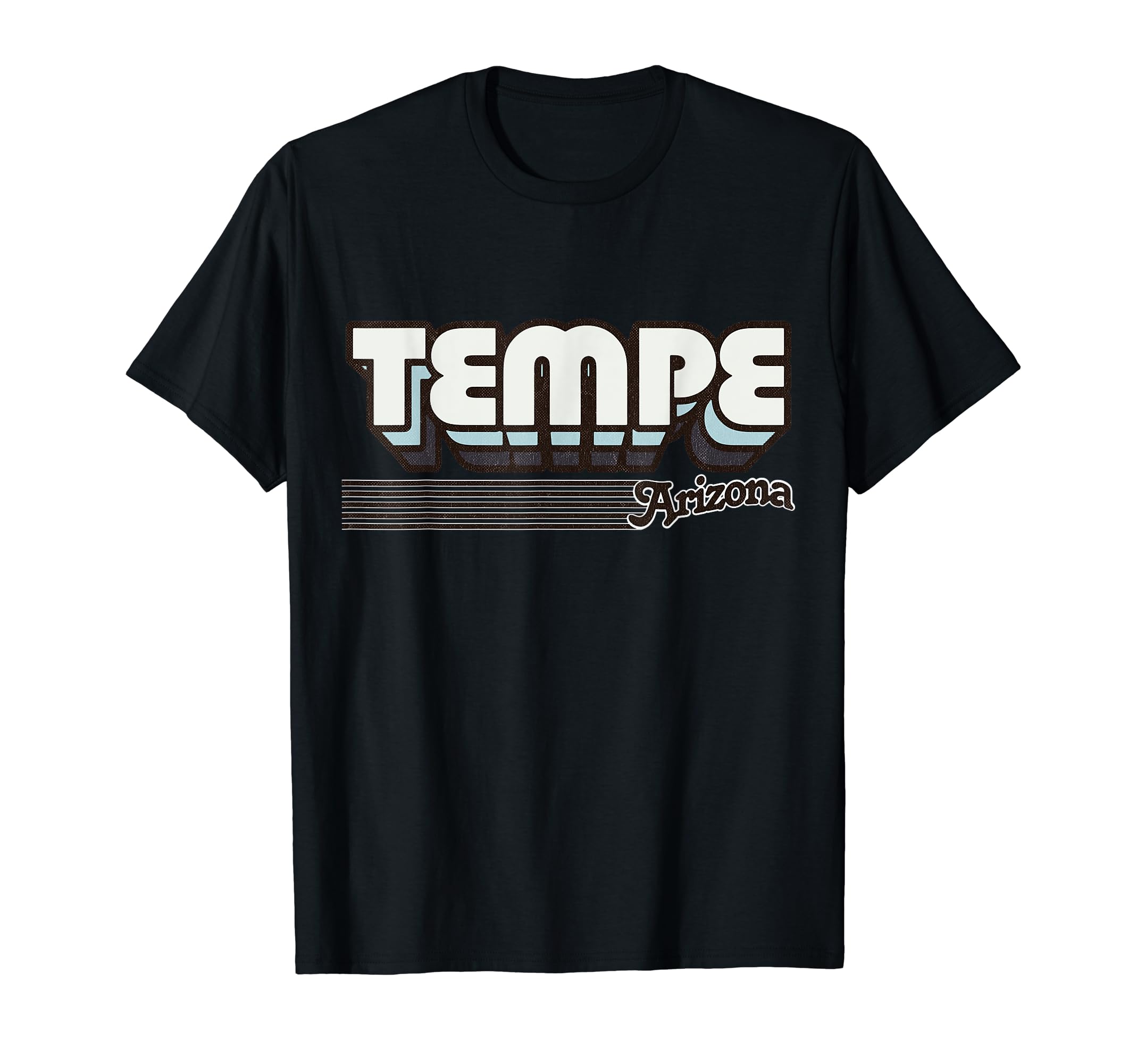 Tempe Arizona Stripes T-Shirt - Fun Novelty Design for Adults - T-Shirt, Sweatshirt, Hoodie