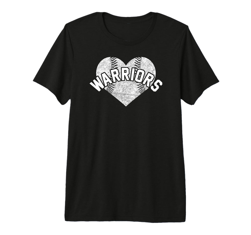 Warriors Baseball Softball High School Team T-Shirt - Graphic Print Unisex - T-Shirt, Sweatshirt, Hoodie