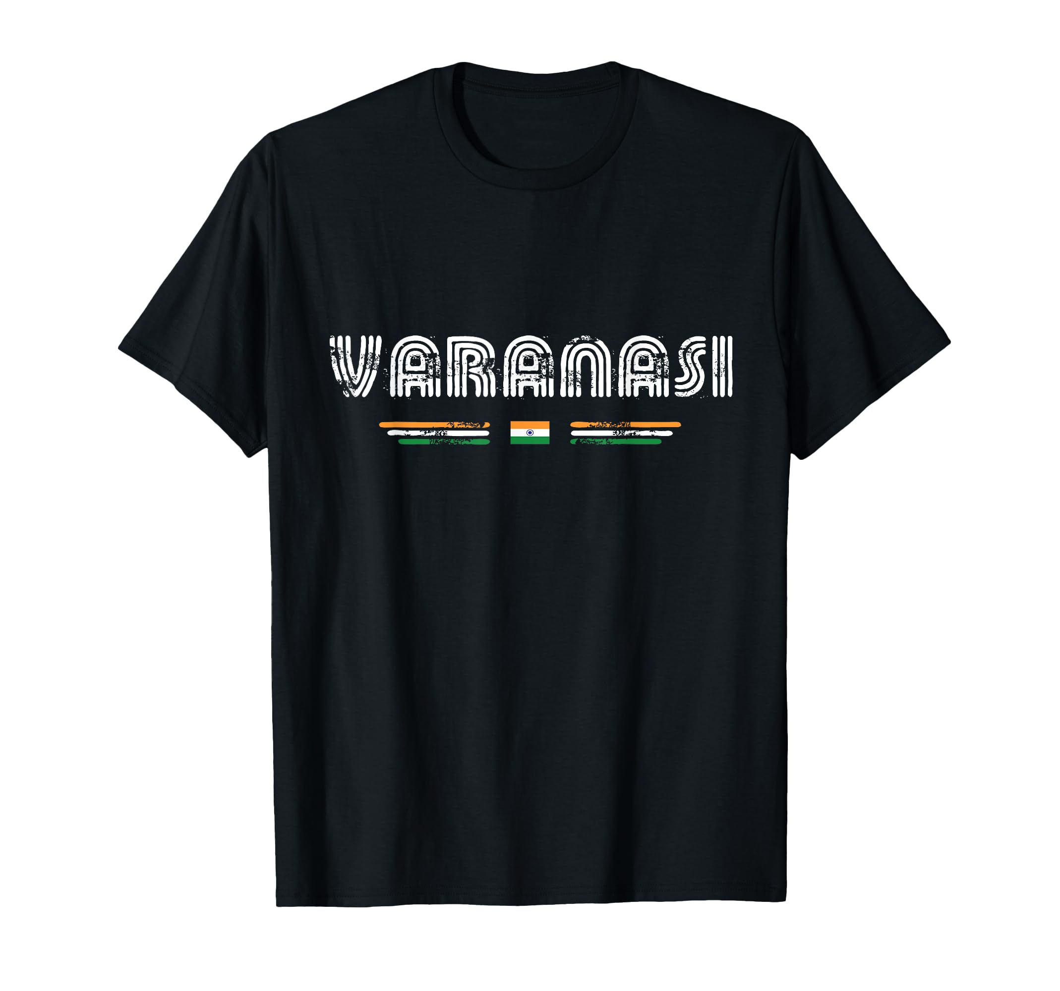Varanasi India 70S 80S Type T-Shirt - Fun Novelty Design for Adults - T-Shirt, Sweatshirt, Hoodie