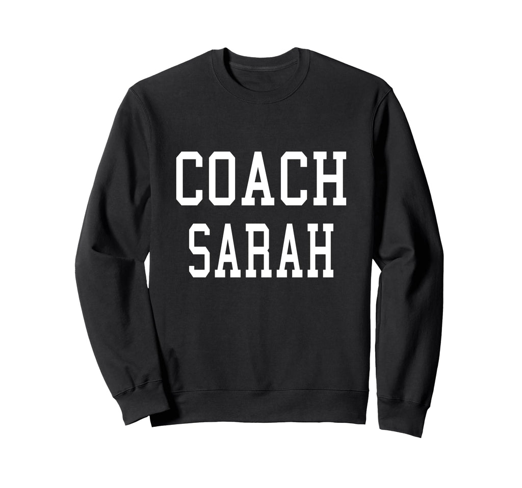 Coach Sarah Custom Football Soccer Sweatshirt - Minimalist Print Men Women - T-Shirt, Sweatshirt, Hoodie