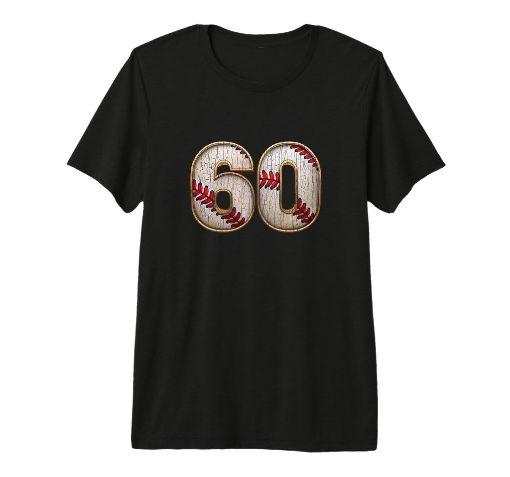 60Th Sixtieth Birthday Baseball Coach Gift T-Shirt - Trendy Graphic Unisex - T-Shirt, Sweatshirt, Hoodie