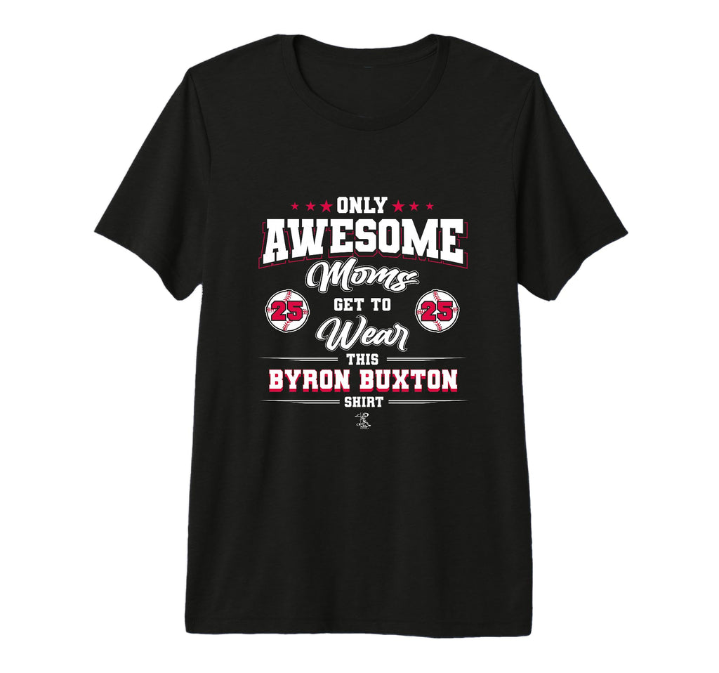 Byron Buxton Awesome Moms Tri Blend T-Shirt - Unique Graphic Men Women - T-Shirt, Sweatshirt, Hoodie