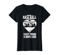 Baseball Nana Crazy Proud Always Loud T-Shirt - Minimalist Print Men Women - T-Shirt, Sweatshirt, Hoodie
