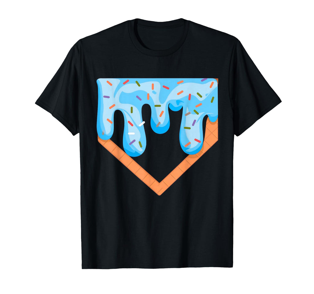 Baseball Ice Cream Dripping Baseball T-Shirt - Unique Graphic for Adults - T-Shirt, Sweatshirt, Hoodie