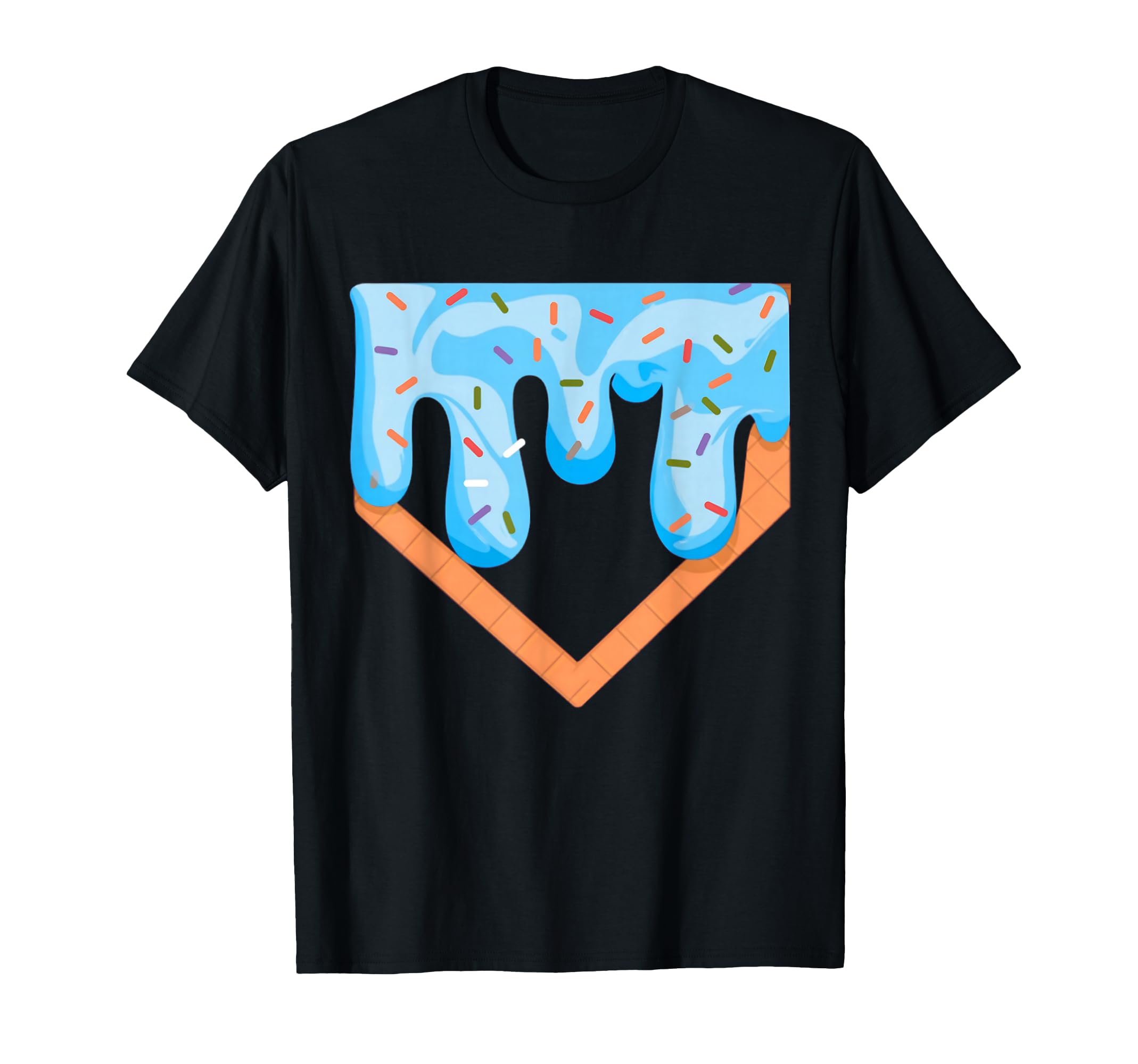 Baseball Ice Cream Dripping Baseball T-Shirt - Unique Graphic for Adults - T-Shirt, Sweatshirt, Hoodie