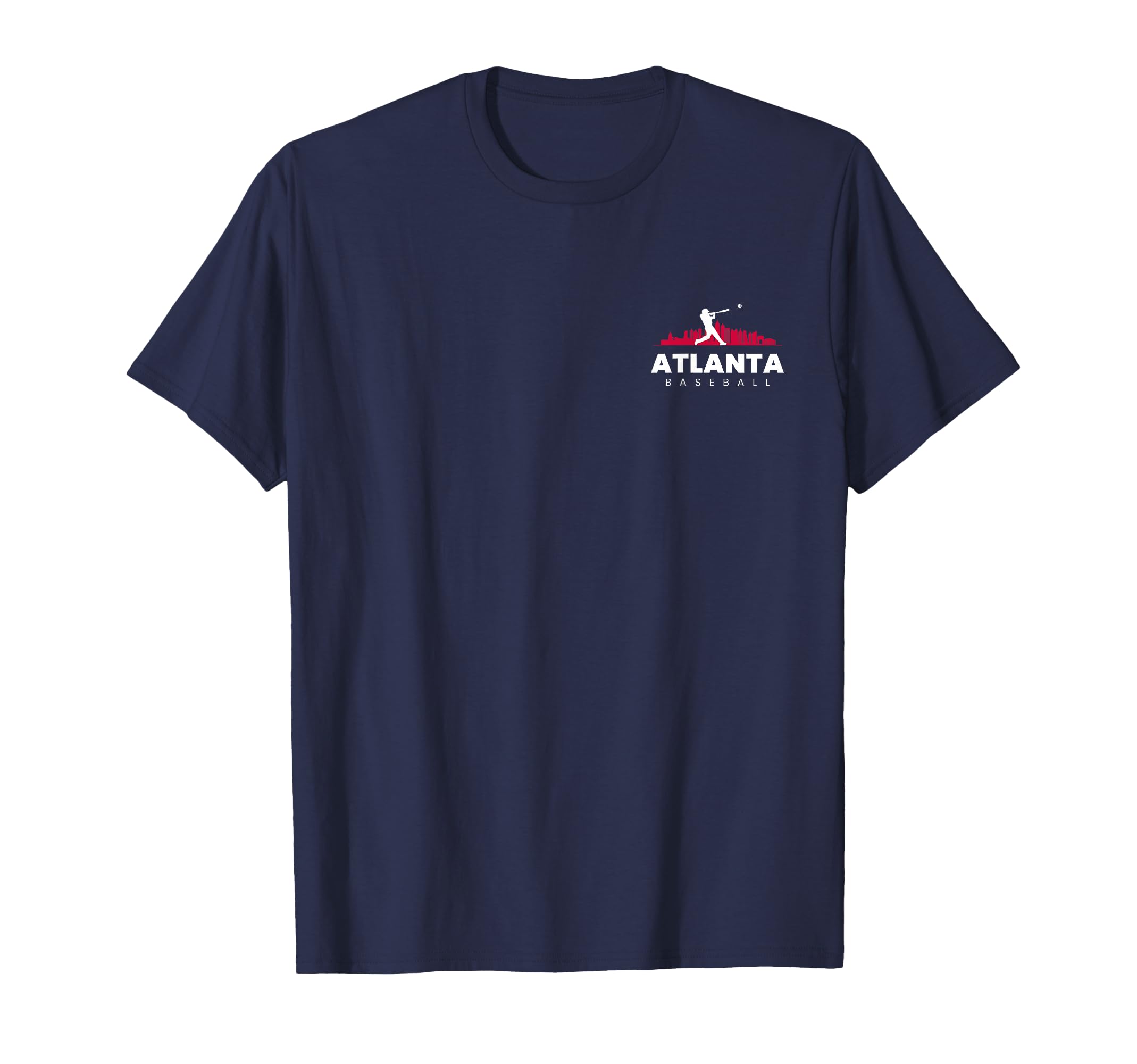 Atlanta Baseball Minimalist Baseball T-Shirt - Novelty Apparel for Adults - T-Shirt, Sweatshirt, Hoodie