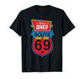 Wine Dine Route 69 Diner T-Shirt - Minimalist Print for Adults - T-Shirt, Sweatshirt, Hoodie