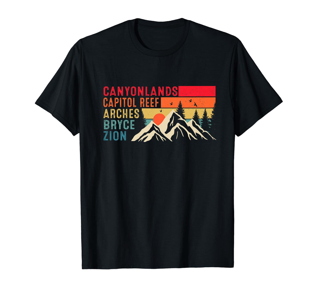Moab Souvenir Big 5 Utah Mighty Five T-Shirt - Fun Novelty Design Unisex - T-Shirt, Sweatshirt, Hoodie