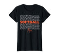 Softball Mom Orange Softball Team Mom T-Shirt - Custom Art Print Unisex - T-Shirt, Sweatshirt, Hoodie