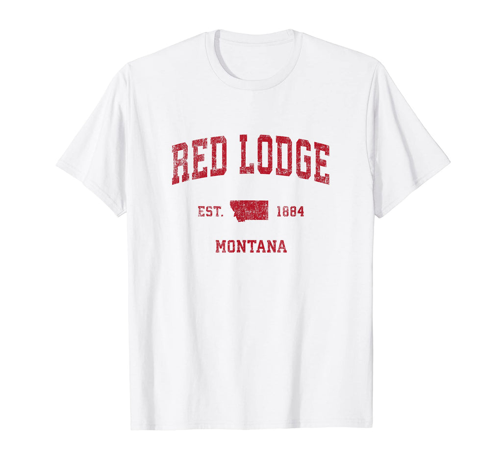 Red Lodge Montana Mt Sports Red T-Shirt - Trendy Graphic Unisex - T-Shirt, Sweatshirt, Hoodie