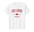 Red Lodge Montana Mt Sports Red T-Shirt - Trendy Graphic Unisex - T-Shirt, Sweatshirt, Hoodie