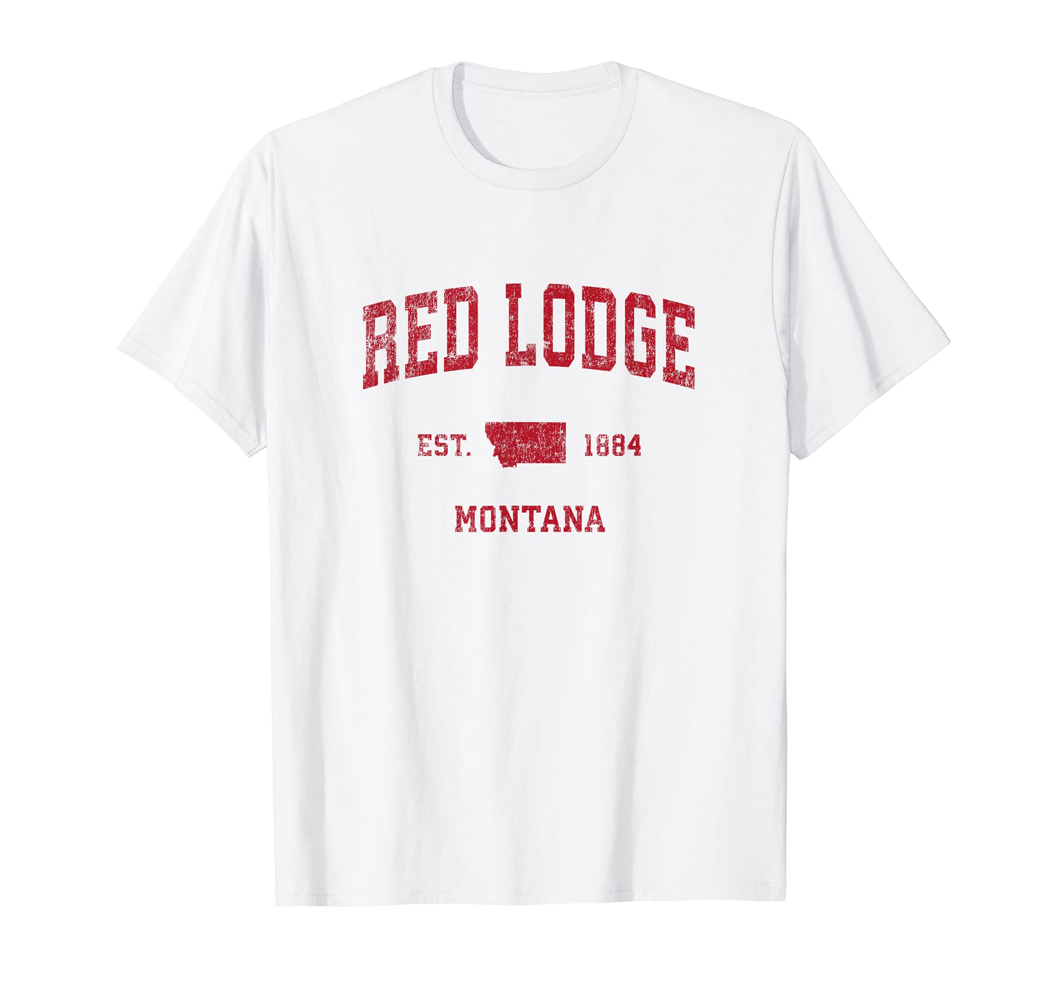 Red Lodge Montana Mt Sports Red T-Shirt - Trendy Graphic Unisex - T-Shirt, Sweatshirt, Hoodie