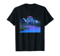 Vaporwave Night Lake Mountains Sunset T-Shirt - Custom Art Print Men Women - T-Shirt, Sweatshirt, Hoodie