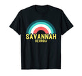Savannah Georgia Rainbow T-Shirt - Minimalist Print Unisex - T-Shirt, Sweatshirt, Hoodie