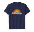 Beverly Hills California Ca Rainbow T-Shirt - Minimalist Print Men Women - T-Shirt, Sweatshirt, Hoodie