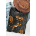 Vintage Mineral Wash- Tiger Print - Adult & Kids T-Shirts, Sweatshirts & Hoodies apparel design preview 1