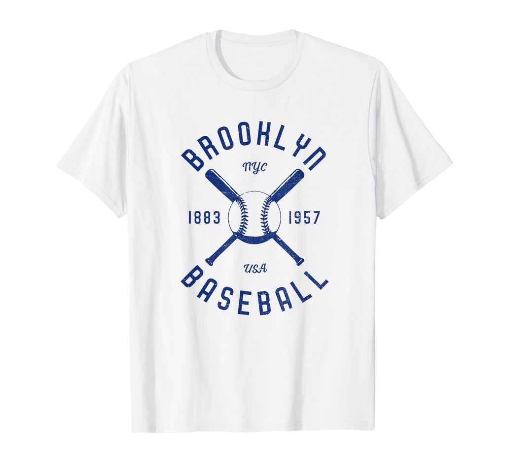 Brooklyn Baseball Distressed Nyc T-Shirt - Aesthetic Graphic Unisex - T-Shirt, Sweatshirt, Hoodie