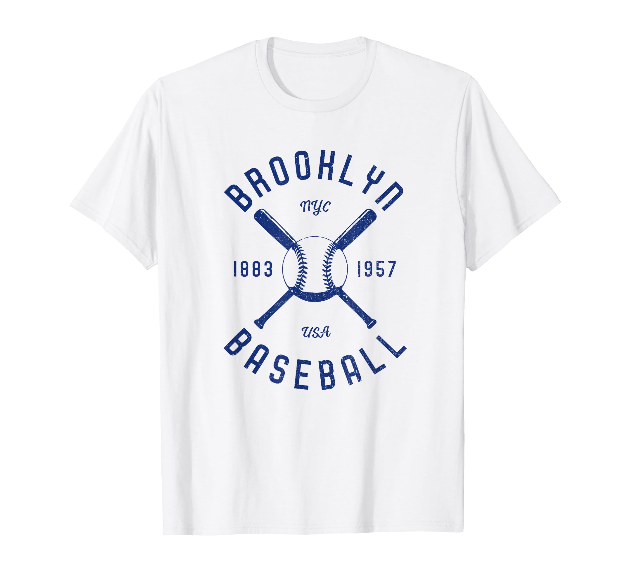 Brooklyn Baseball Distressed Nyc T-Shirt - Aesthetic Graphic Unisex - T-Shirt, Sweatshirt, Hoodie