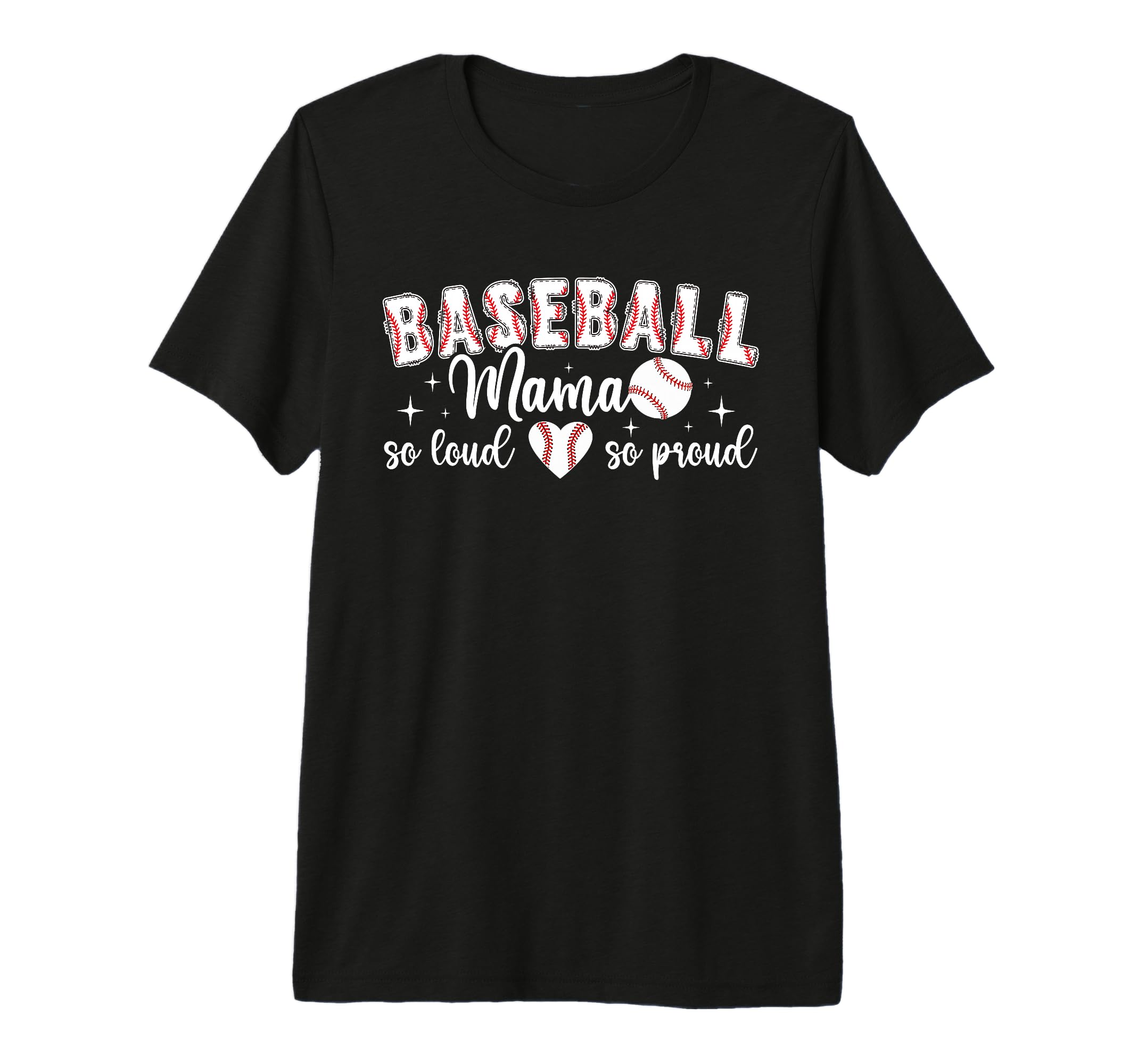 Baseball Mama So Proud Baseball Mom T-Shirt - Streetwear Style for Adults - T-Shirt, Sweatshirt, Hoodie
