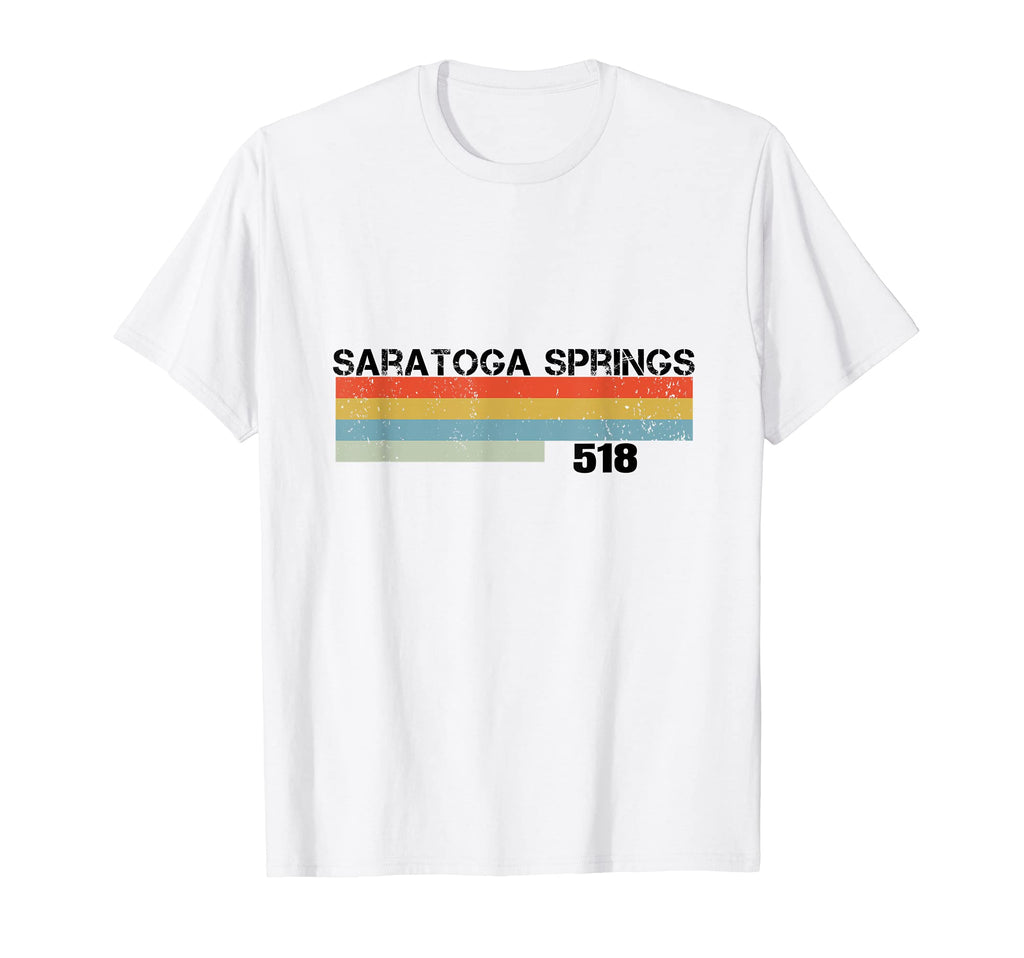 Saratoga Springs Stripes T-Shirt - Fun Novelty Design for Adults - T-Shirt, Sweatshirt, Hoodie