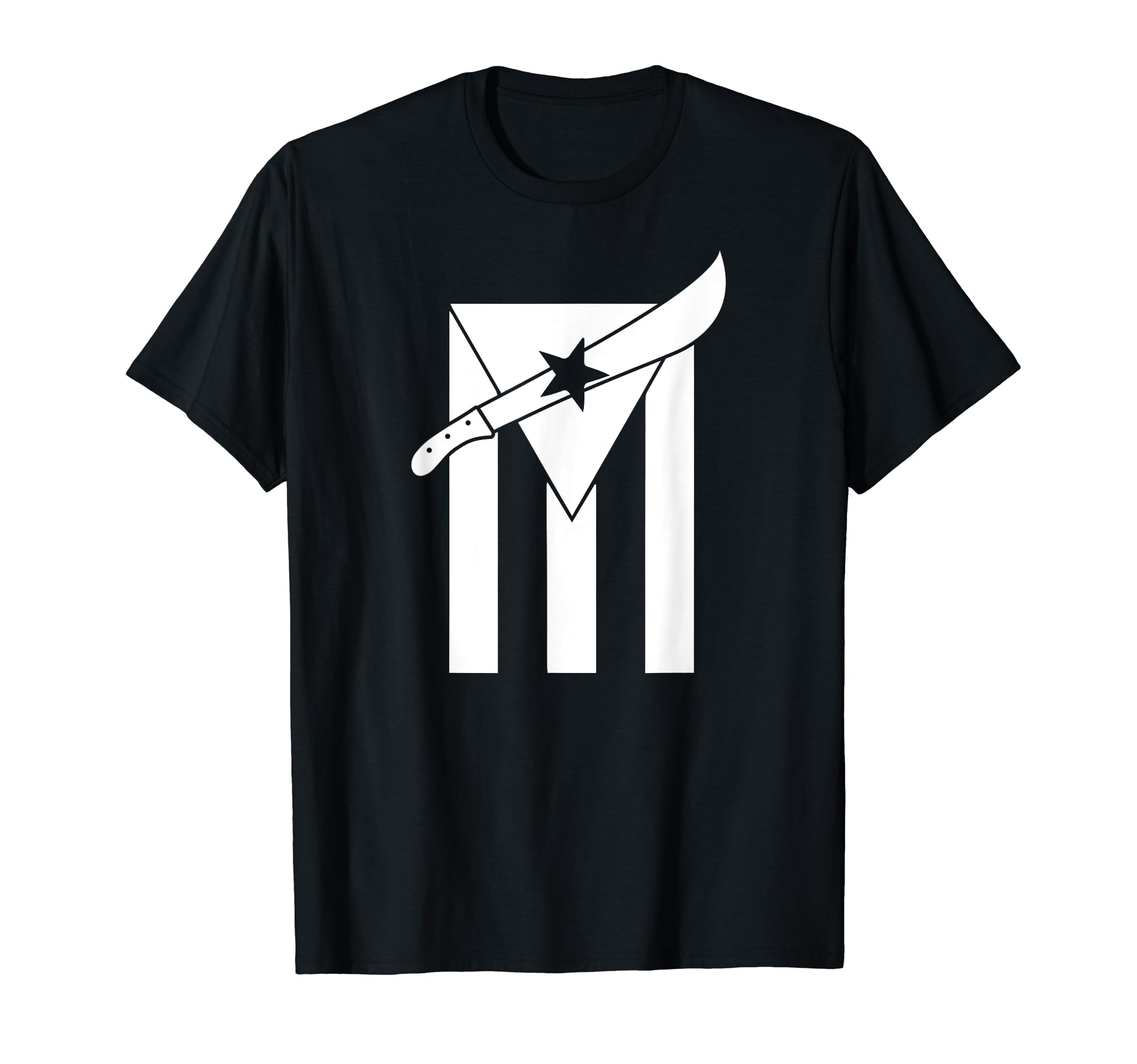 Puerto Rican Nationalist Machetero Flag T-Shirt - Minimalist Print Unisex - T-Shirt, Sweatshirt, Hoodie