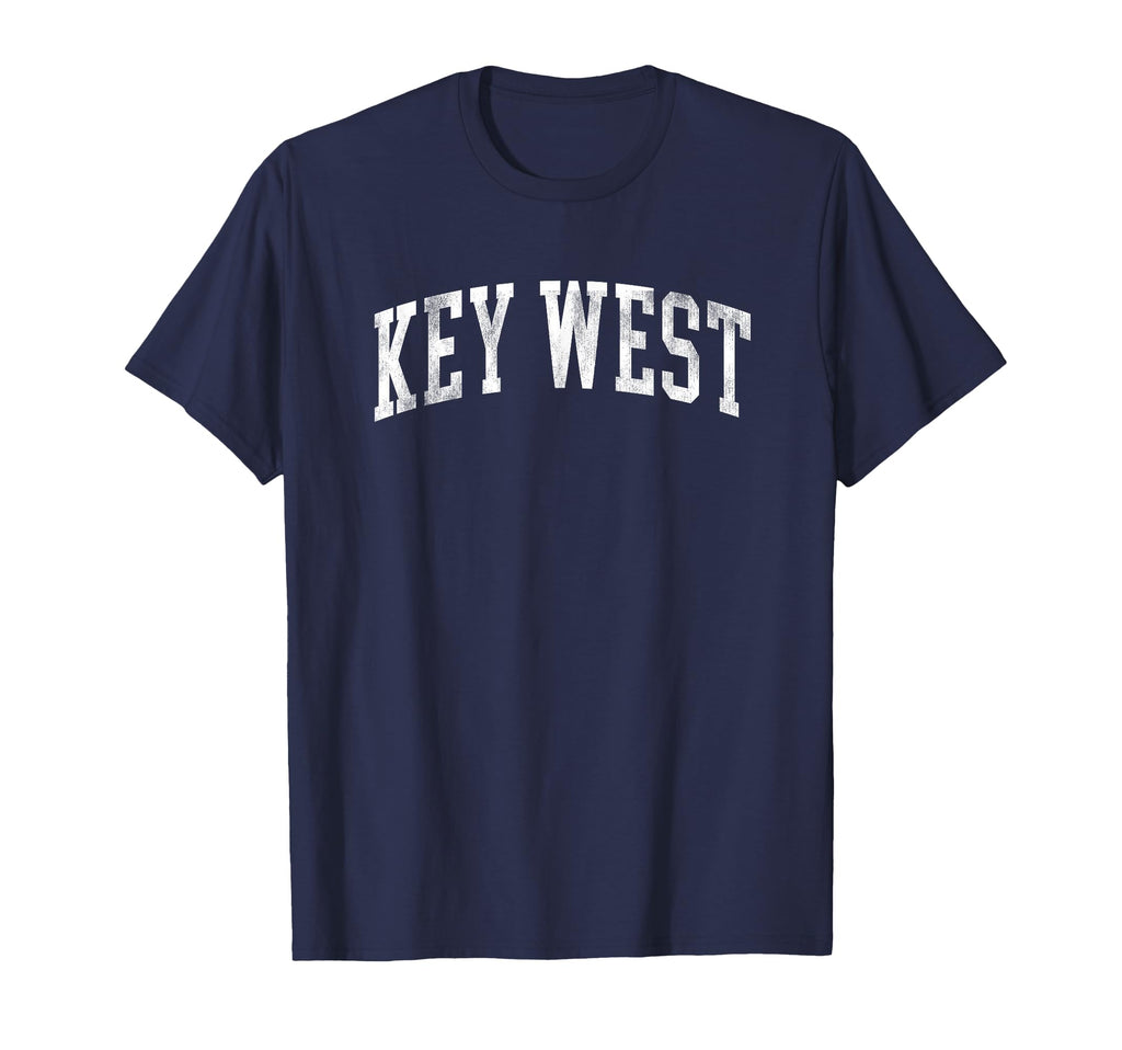 Key West Florida Varsity Arched Text T-Shirt - Aesthetic Graphic Unisex - T-Shirt, Sweatshirt, Hoodie