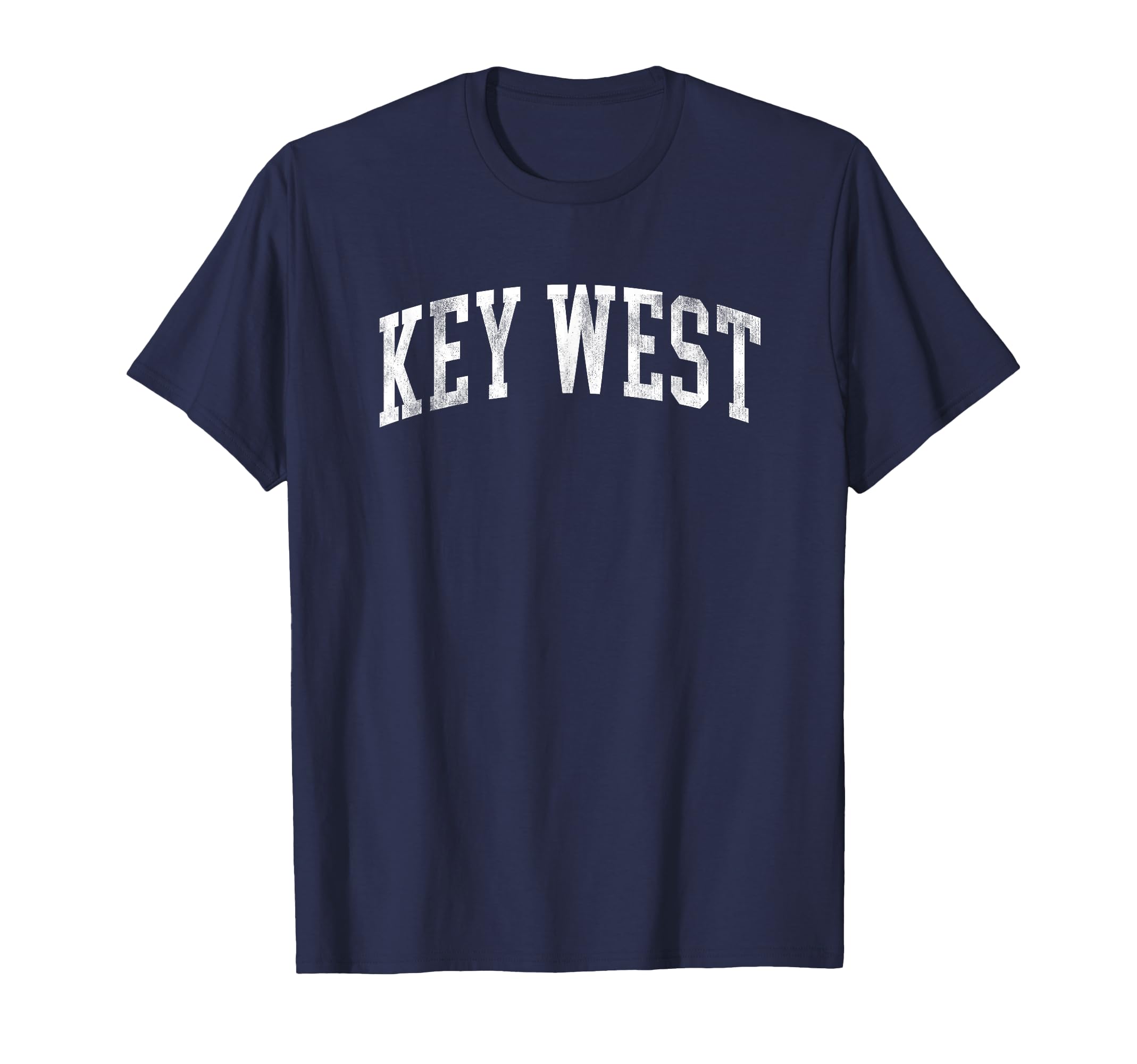 Key West Florida Varsity Arched Text T-Shirt - Aesthetic Graphic Unisex - T-Shirt, Sweatshirt, Hoodie