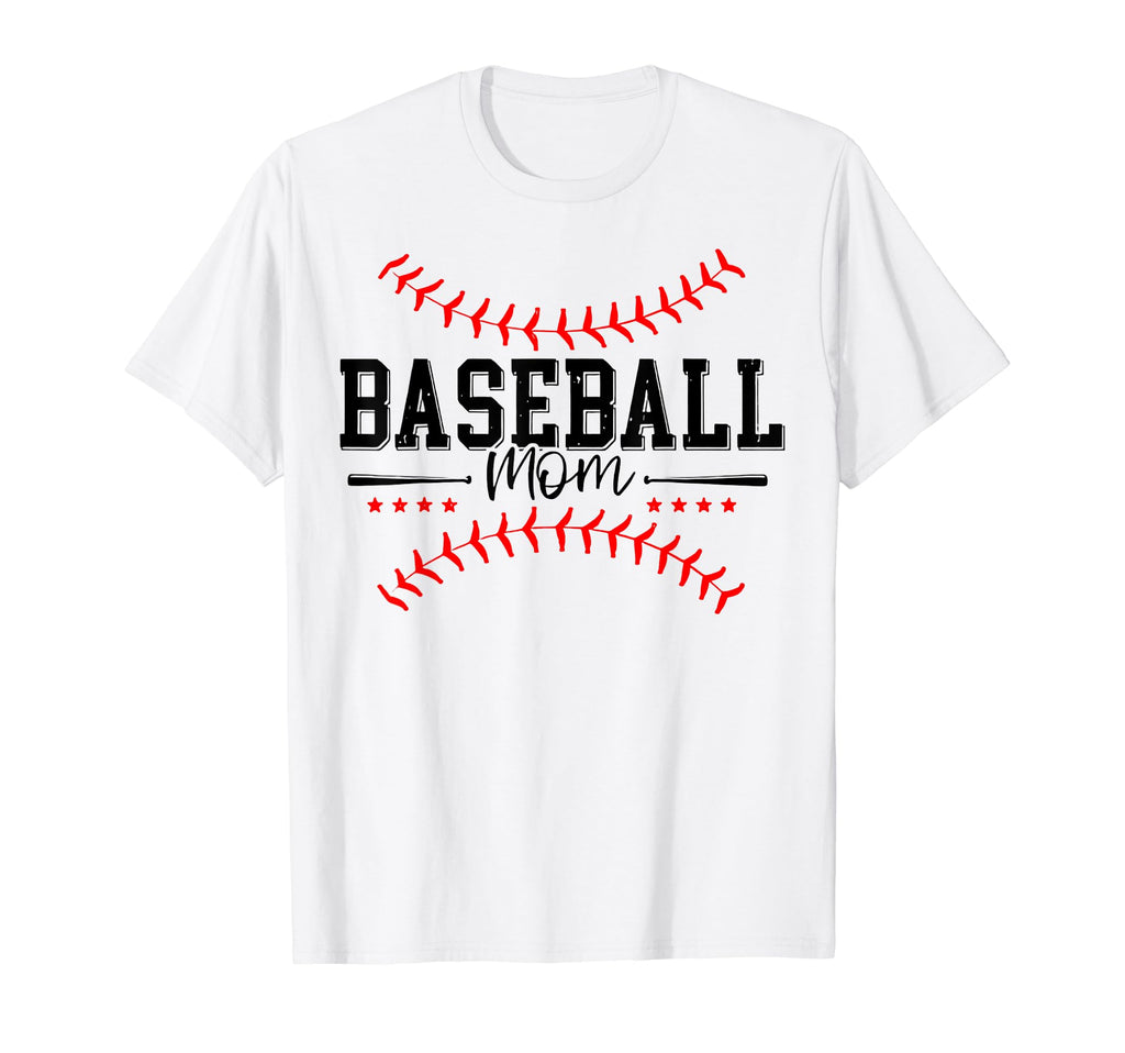 Baseball Mom Mothers Day T-Shirt - Custom Art Print Unisex - T-Shirt, Sweatshirt, Hoodie