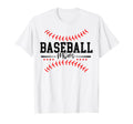 Baseball Mom Mothers Day T-Shirt - Custom Art Print Unisex - T-Shirt, Sweatshirt, Hoodie