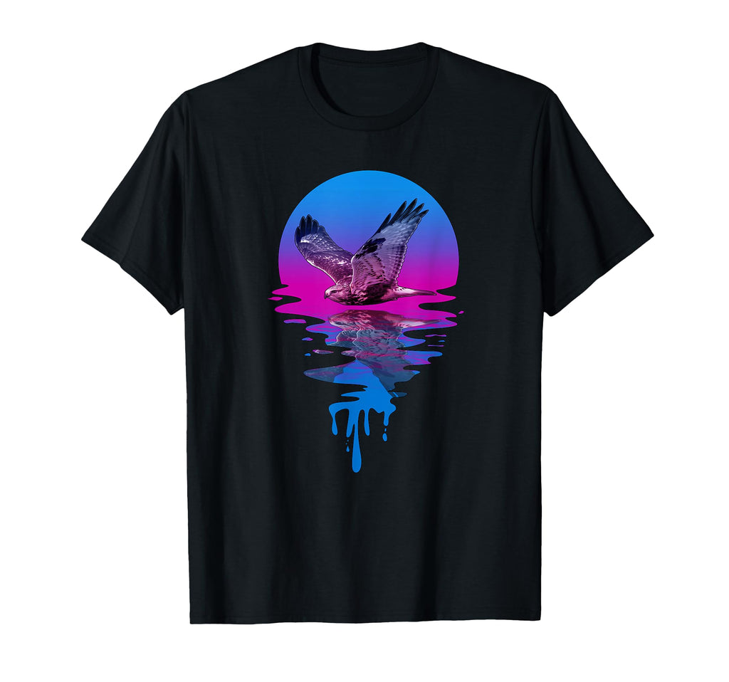 Sunset Hawk T-Shirt - Minimalist Print Unisex - T-Shirt, Sweatshirt, Hoodie