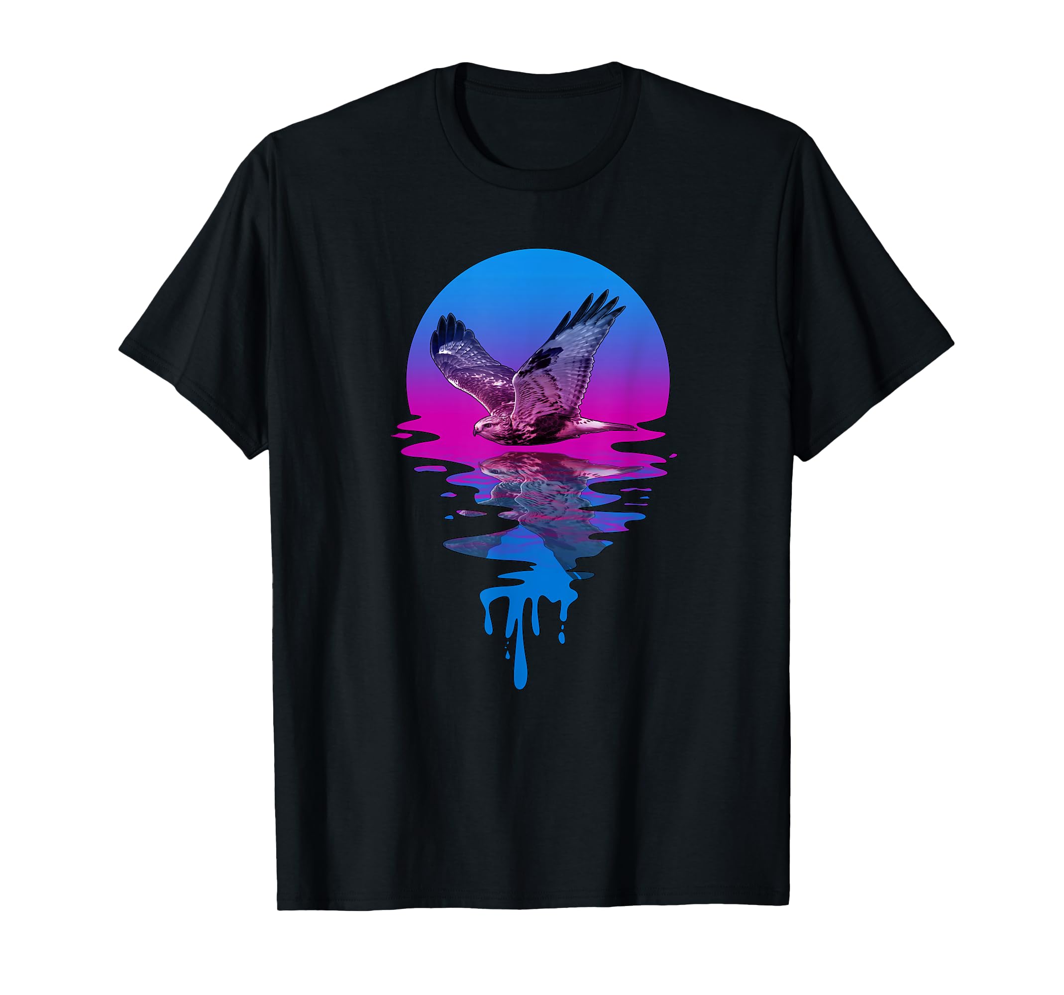 Sunset Hawk T-Shirt - Minimalist Print Unisex - T-Shirt, Sweatshirt, Hoodie