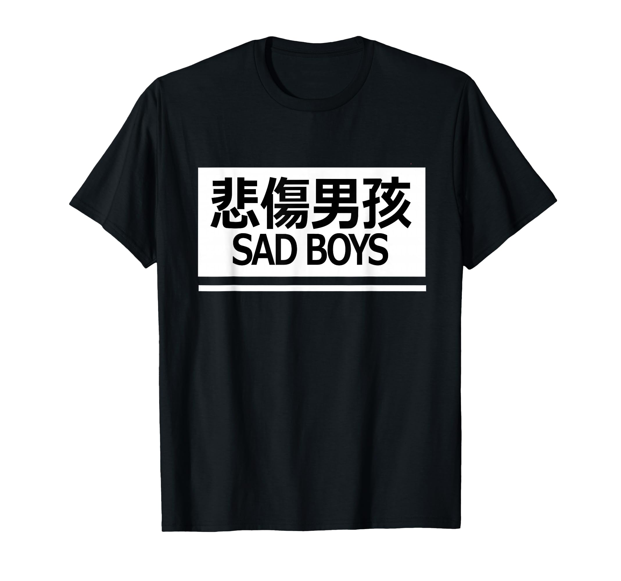 Sad Aesthetic Vaporwave Chinese Text T-Shirt - Streetwear Style for Adults - T-Shirt, Sweatshirt, Hoodie