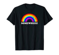 Distressed Pride Somewhere Over T-Shirt - Custom Art Print for Adults - T-Shirt, Sweatshirt, Hoodie