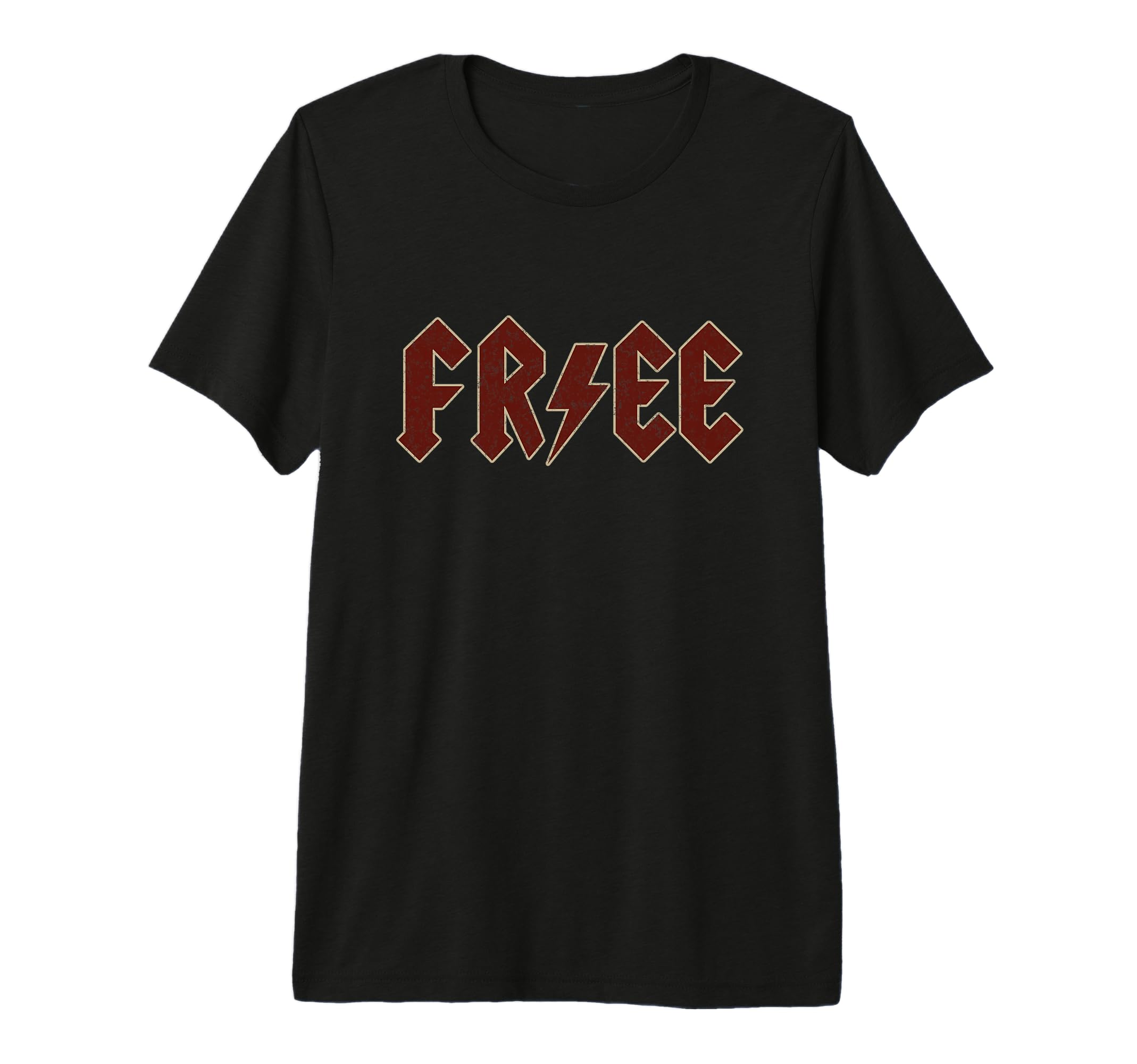 Free Lightning Bolt Rock Band Patriotic T-Shirt - Unique Graphic Men Women - T-Shirt, Sweatshirt, Hoodie