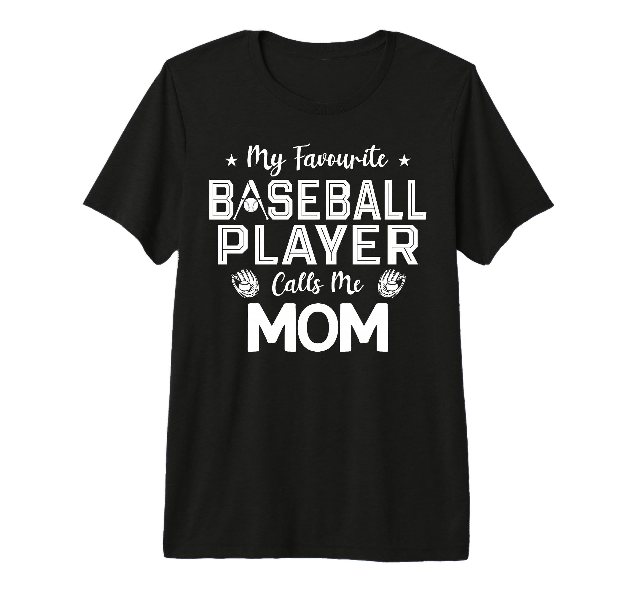 Mom Baseball Player Mommy Baseball Birthday T-Shirt - Graphic Print Unisex - T-Shirt, Sweatshirt, Hoodie