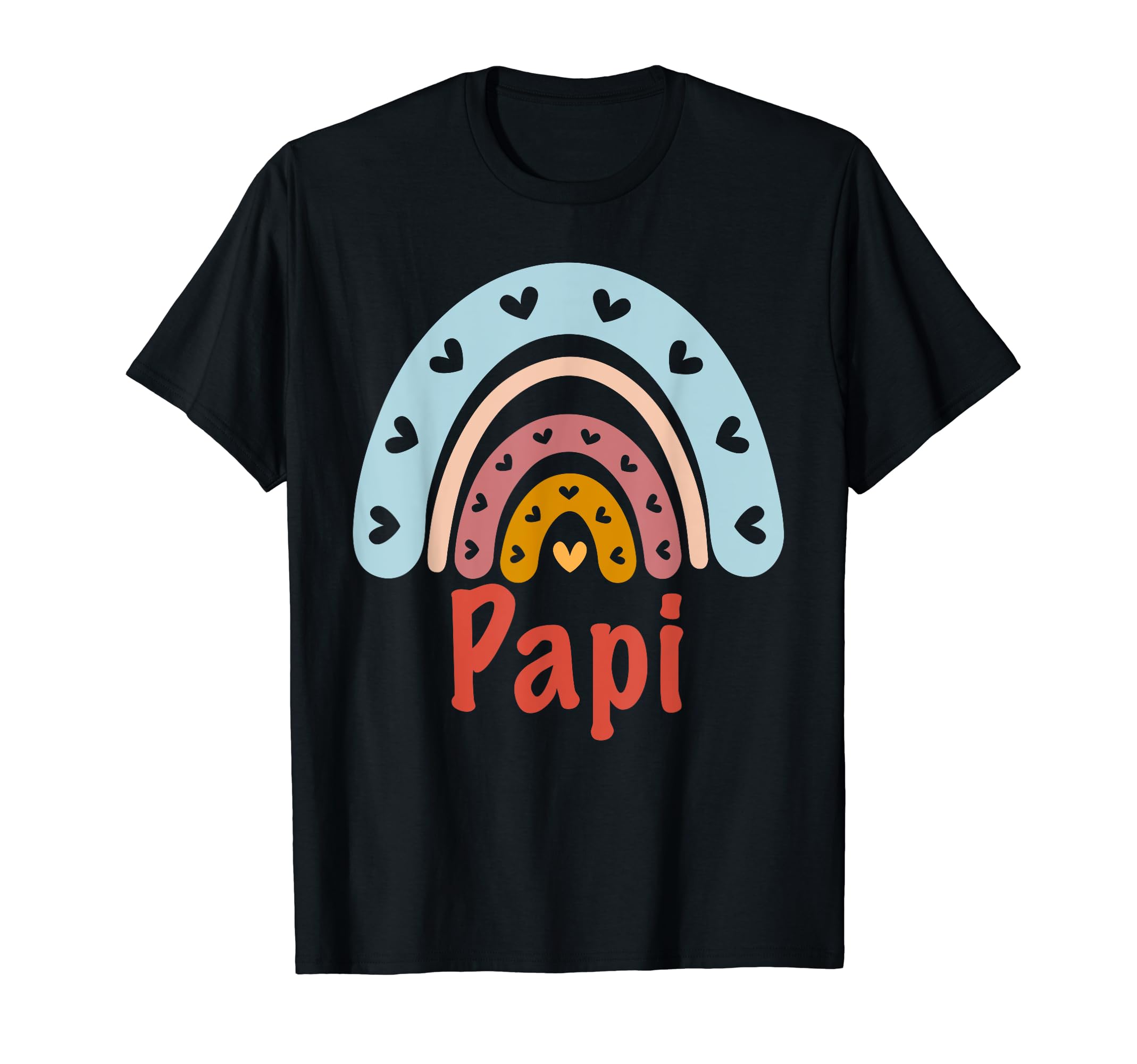 Papi Birthday Rainbow Boho Papi T-Shirt - Casual Everyday Wear Unisex - T-Shirt, Sweatshirt, Hoodie